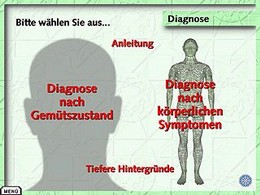 Menü Diagnose - Bitte klicken zum Vergrößern Diagnose