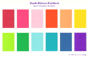 Bach-Blüten Farbtest